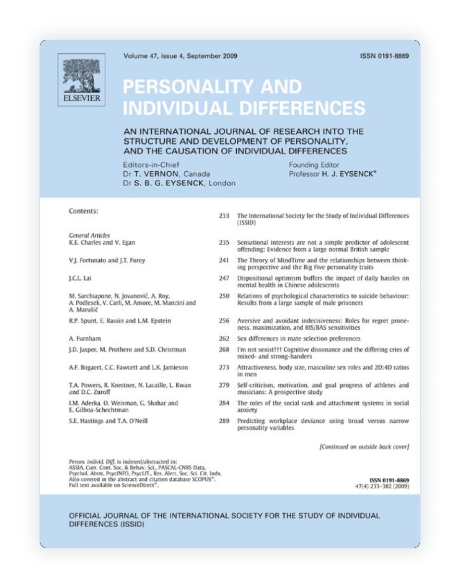 The Theory of MindTime and the Relationships between Thinking Perspective and the Big Five Personality Traits